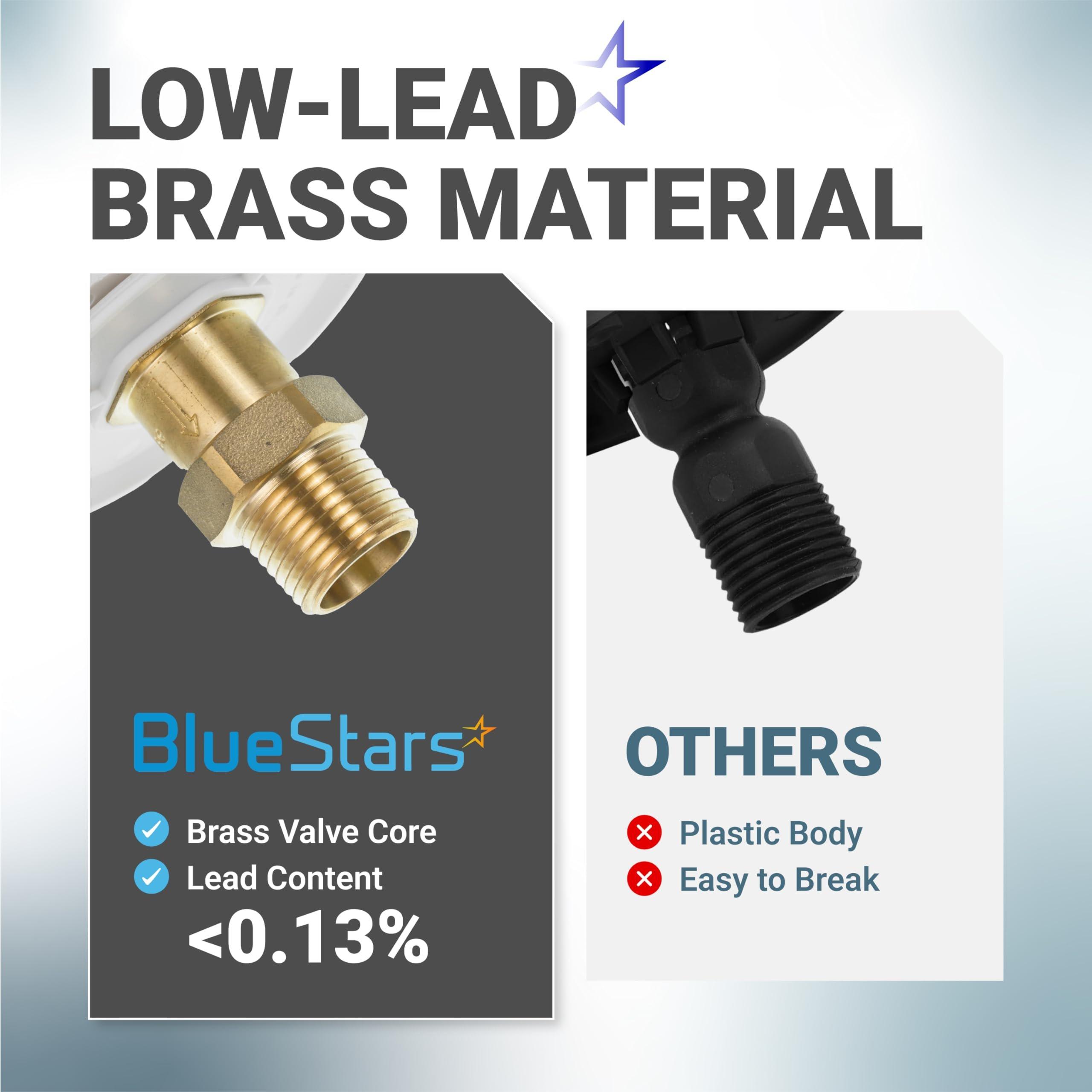 [Lifetime Warranty] RV City Water Inlet Brass with Check Valve - 3/4" NH Female to 1/2" NPT Male Thread - Includes Dust Plug image 4