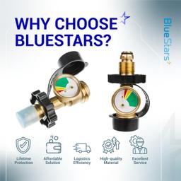 [Lifetime Warranty] 100 lb Propane Tank Adapter, POL Propane Gauge for 100 lb Propane Tank, Converts POL LP Tank Service Valve to QCC1/Type 1 - Old to New Connection Type thumbnail 7