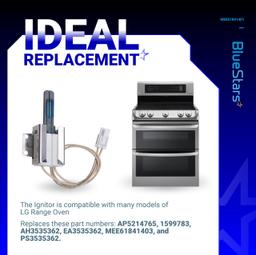 [Lifetime Warranty] MEE61841401 Range Oven Igniter - Compatible with LG Gas Range models LRG LSS LDG LSG LTG - Replaces AP5214765 1599783 AH3535362 EA3535362 MEE61841403 PS3535362 and more thumbnail 5
