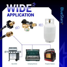 [Lifetime Warranty] 100 lb Propane Tank Adapter, POL Propane Gauge for 100 lb Propane Tank, Converts POL LP Tank Service Valve to QCC1/Type 1 - Old to New Connection Type thumbnail 8