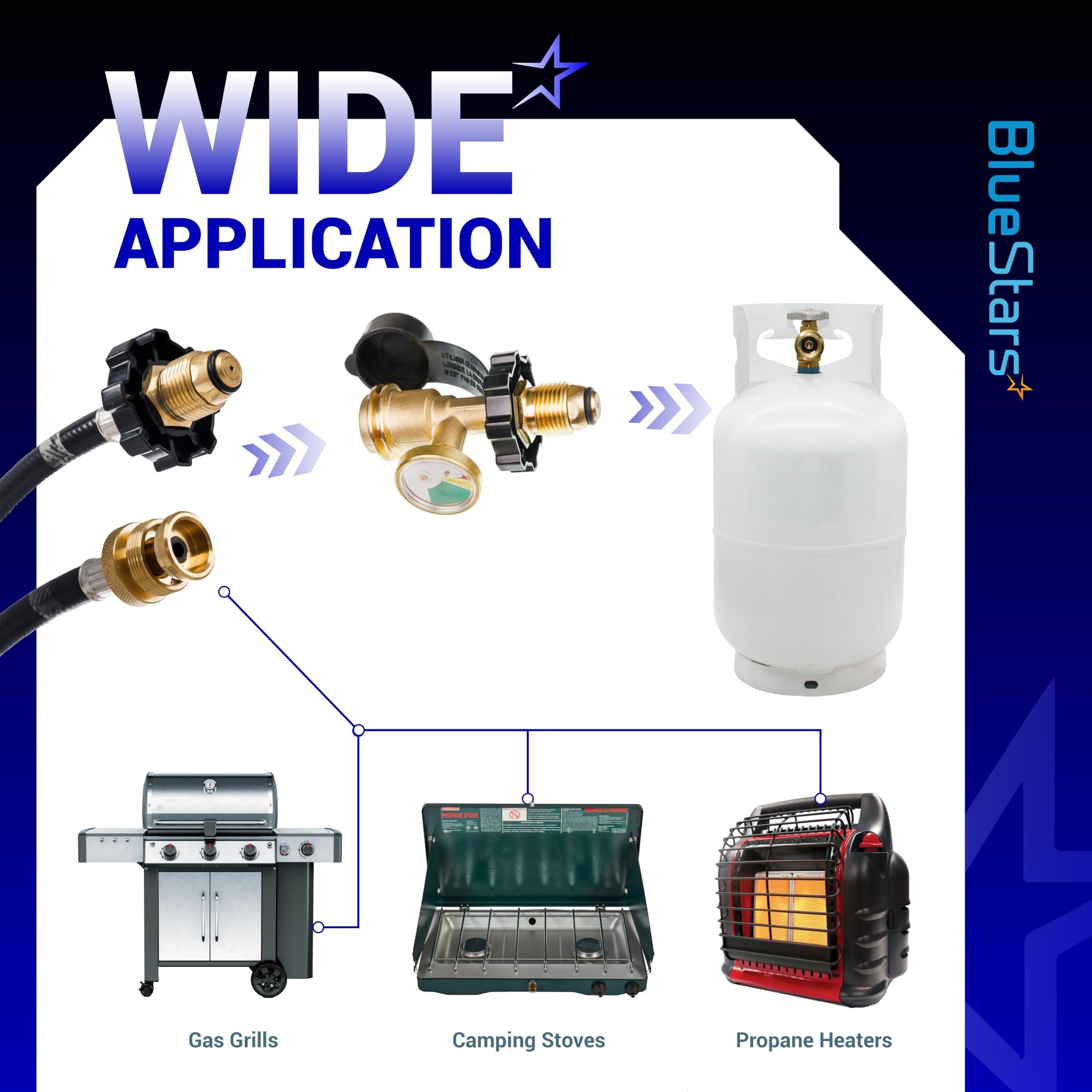 [Lifetime Warranty] 100 lb Propane Tank Adapter, POL Propane Gauge for 100 lb Propane Tank, Converts POL LP Tank Service Valve to QCC1/Type 1 - Old to New Connection Type image 8