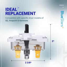[Lifetime Warranty] WE4M416 Dryer Push-to-Start Switch Replacement - Compatible with GE Hotpoint Kenmore Dryers - Replaces WE4M352 WE4M367 1811209 AP4980900 PS3487190 AH3487190 EA3487190 thumbnail 2