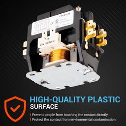 [Lifetime Warranty] 2 Pole Contactor 30 Amp 24VAC Coil thumbnail 5