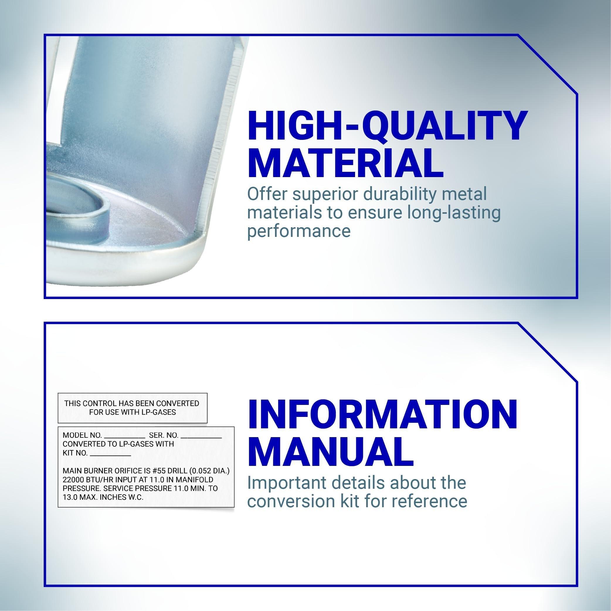 [Lifetime Warranty] WE25X217 Liquid Propane Conversion Kit - Compatible with GE Hotpoint RCA Gas Dryers - Replaces WE25M0032 WE25X0190 WE25X0214 AP2044396 image 5