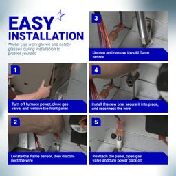 [Lifetime Warranty] 025-37499-000 Gas Furnace Flame Sensor thumbnail 5