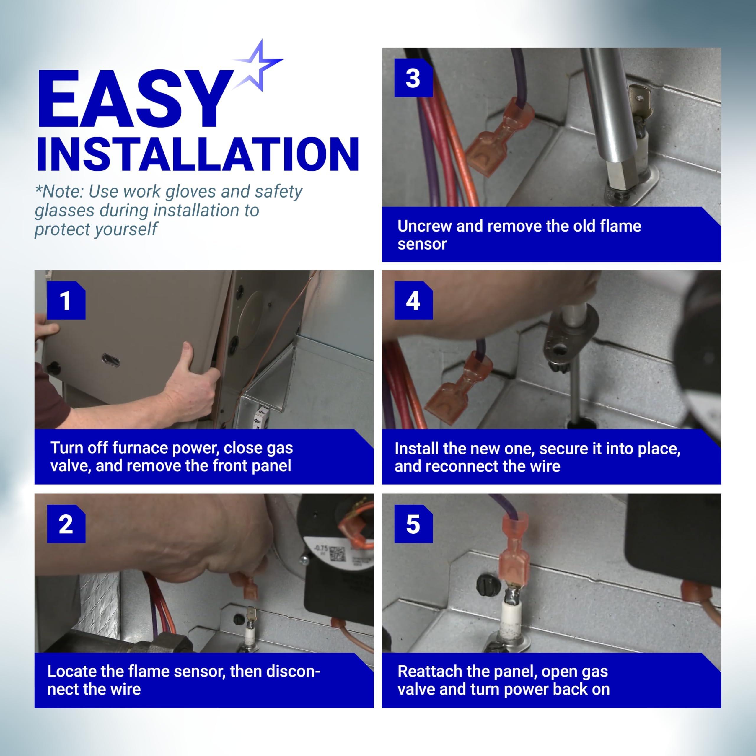 [Lifetime Warranty] 025-37499-000 Gas Furnace Flame Sensor image 5