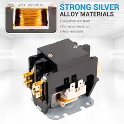 [Lifetime Warranty] 2 Pole Contactor 30 Amp 24VAC Coil thumbnail 4