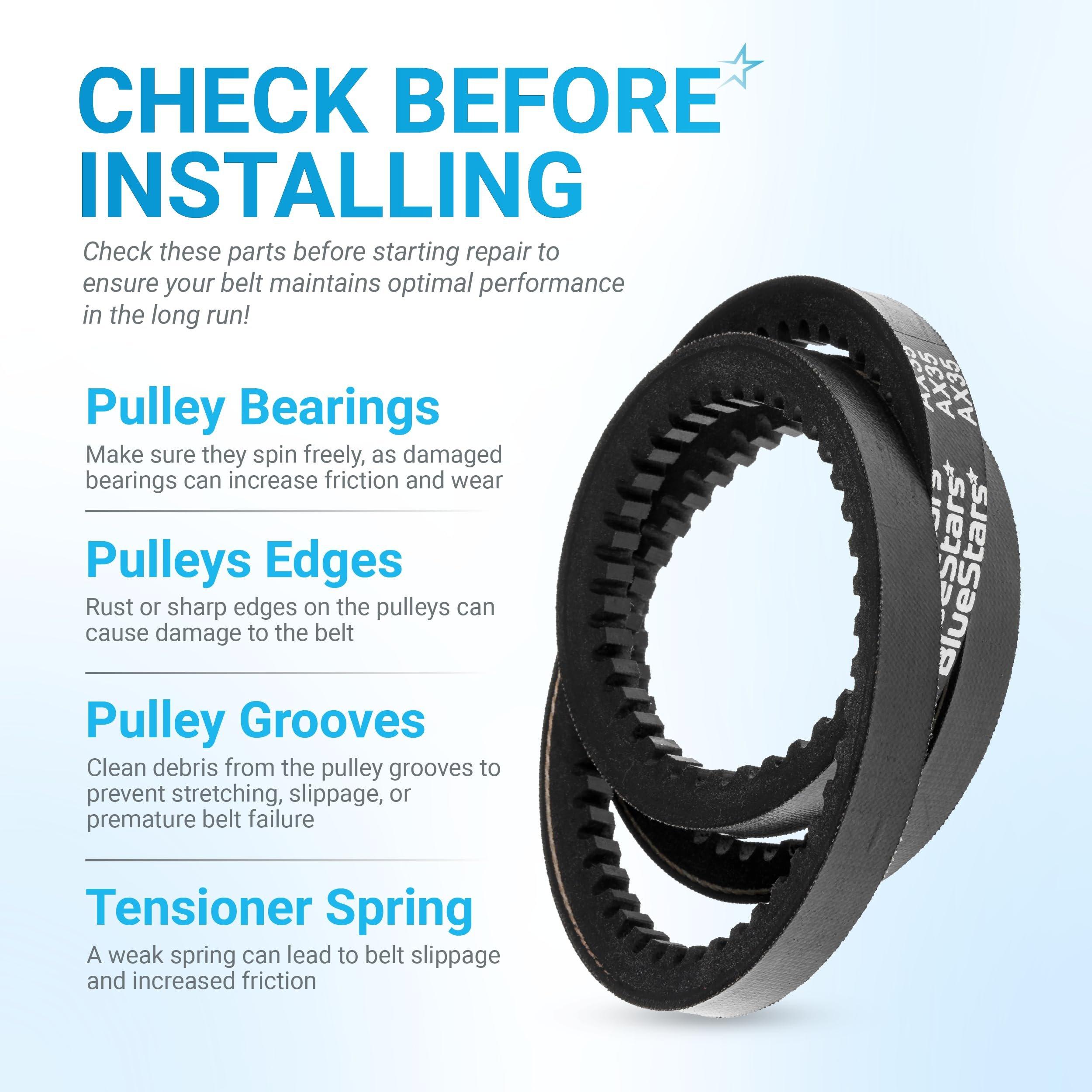 [Lifetime Warranty] 954-04050A 754-04050A Snow Thrower Auger Belt - 1/2" x 35" image 6