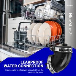 [Lifetime Warranty] W10445975 Dishwasher Circulation Pump Hose - Compatible with Whirlpool Kenmore Amana Maytag KitchenAid Dishwashers - Replaces PS3651318 W10445975VP AP5618621 thumbnail 1