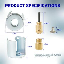 [Lifetime Warranty] WE25X217 Liquid Propane Conversion Kit - Compatible with GE Hotpoint RCA Gas Dryers - Replaces WE25M0032 WE25X0190 WE25X0214 AP2044396 thumbnail 3