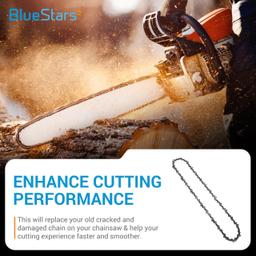 [Lifetime Warranty] 14-inch Chainsaw Chain 3/8" LP Pitch, 0.050" Gauge, 52 Drive Links - Pack of 3 thumbnail 1