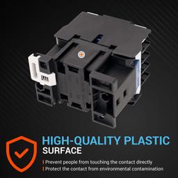 [Lifetime Warranty] CJX2-1210 AC Contactor 3 Pole 25 Amp 220VAC Coil - Normally Open, Replacement for Air Conditioner, Heat Pump & Refrigeration Systems thumbnail 5