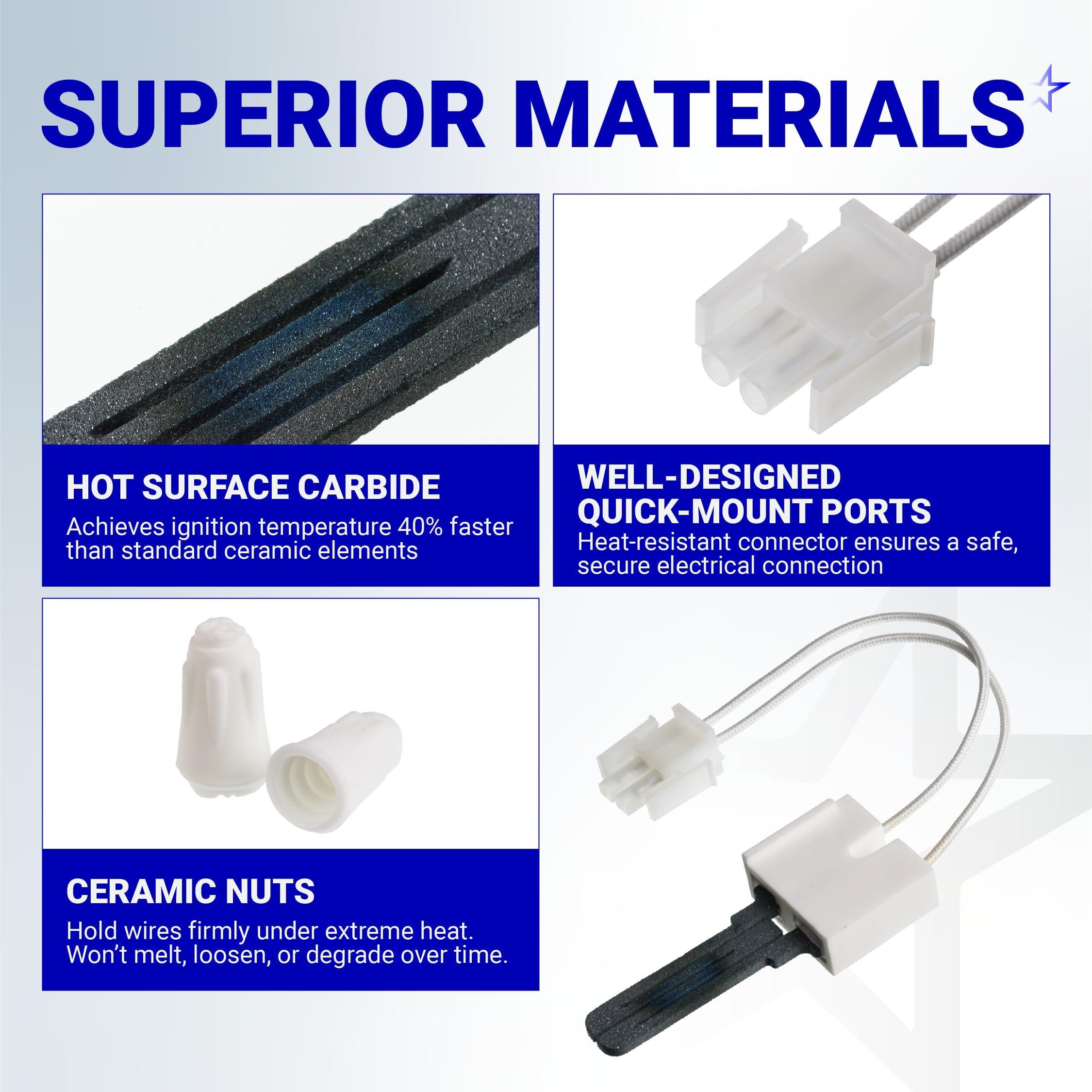 [Lifetime Warranty] B1401018 Furnace Igniter Hot Surface Ignitor - Compatible with Goodman Amana Janitrol Furnace image 3