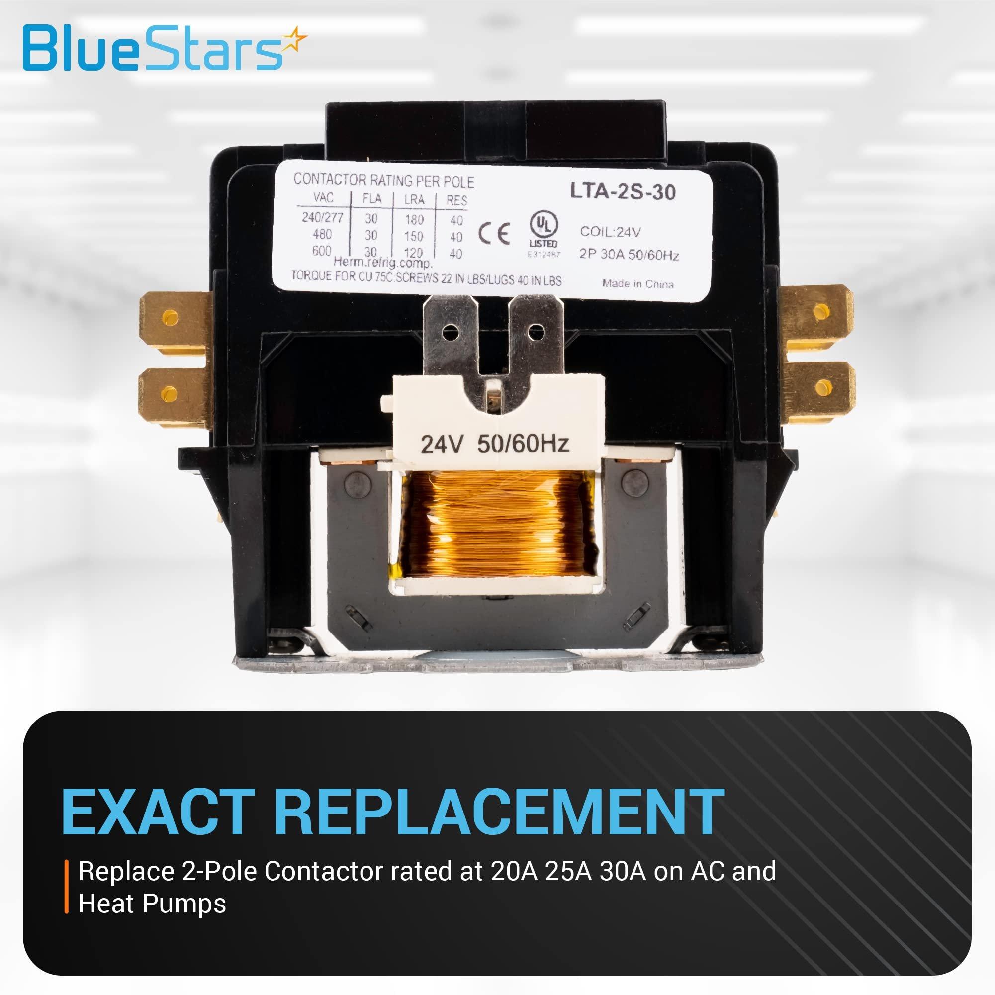 [Lifetime Warranty] 2 Pole Contactor 30 Amp 24VAC Coil image 2