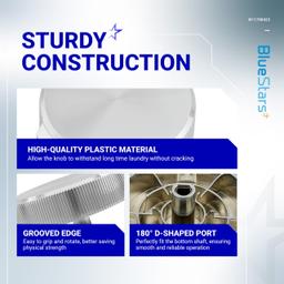 [Lifetime Warranty] W11708423 Washer Dryer Control Knob Assembly - Compatible with Whirlpool Maytag Dryer/Washer - Replaces W11708423, W11677925, 4982643, AP7219300, PS17629456 and More thumbnail 4