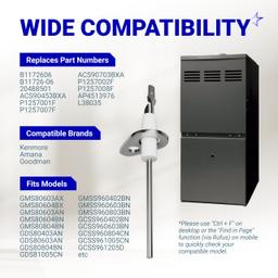Upgraded Replacement 0130F00010 Compatible with Goodman Furnace Flame Sensor B11726-06 (3 Pack) thumbnail 4