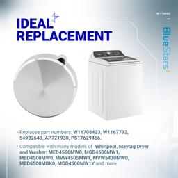 [Lifetime Warranty] W11708423 Washer Dryer Control Knob Assembly - Compatible with Whirlpool Maytag Dryer/Washer - Replaces W11708423, W11677925, 4982643, AP7219300, PS17629456 and More thumbnail 1