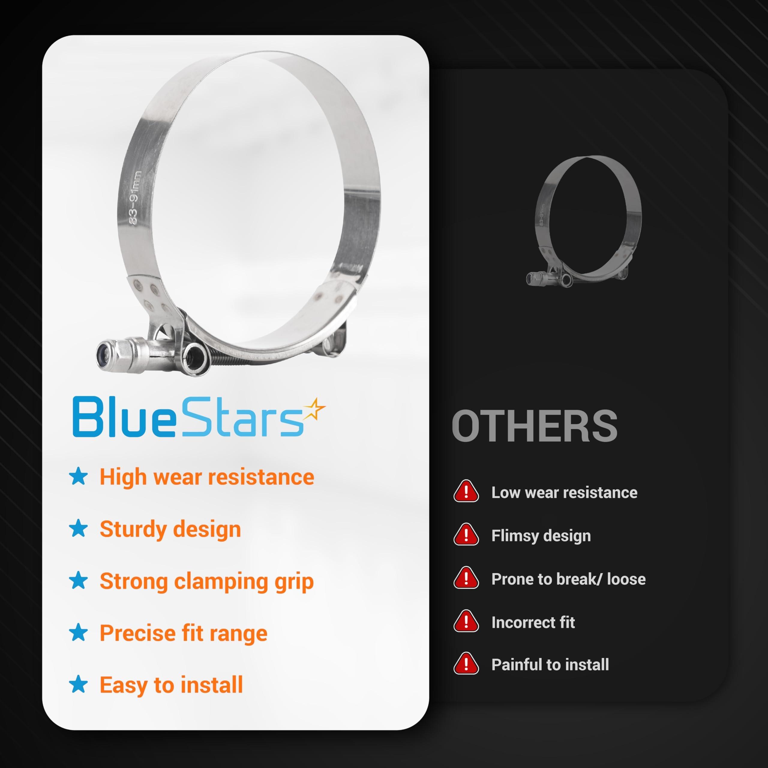 [Lifetime Warranty] 3" T-Bolt Hose Clamps with Working Range image 4