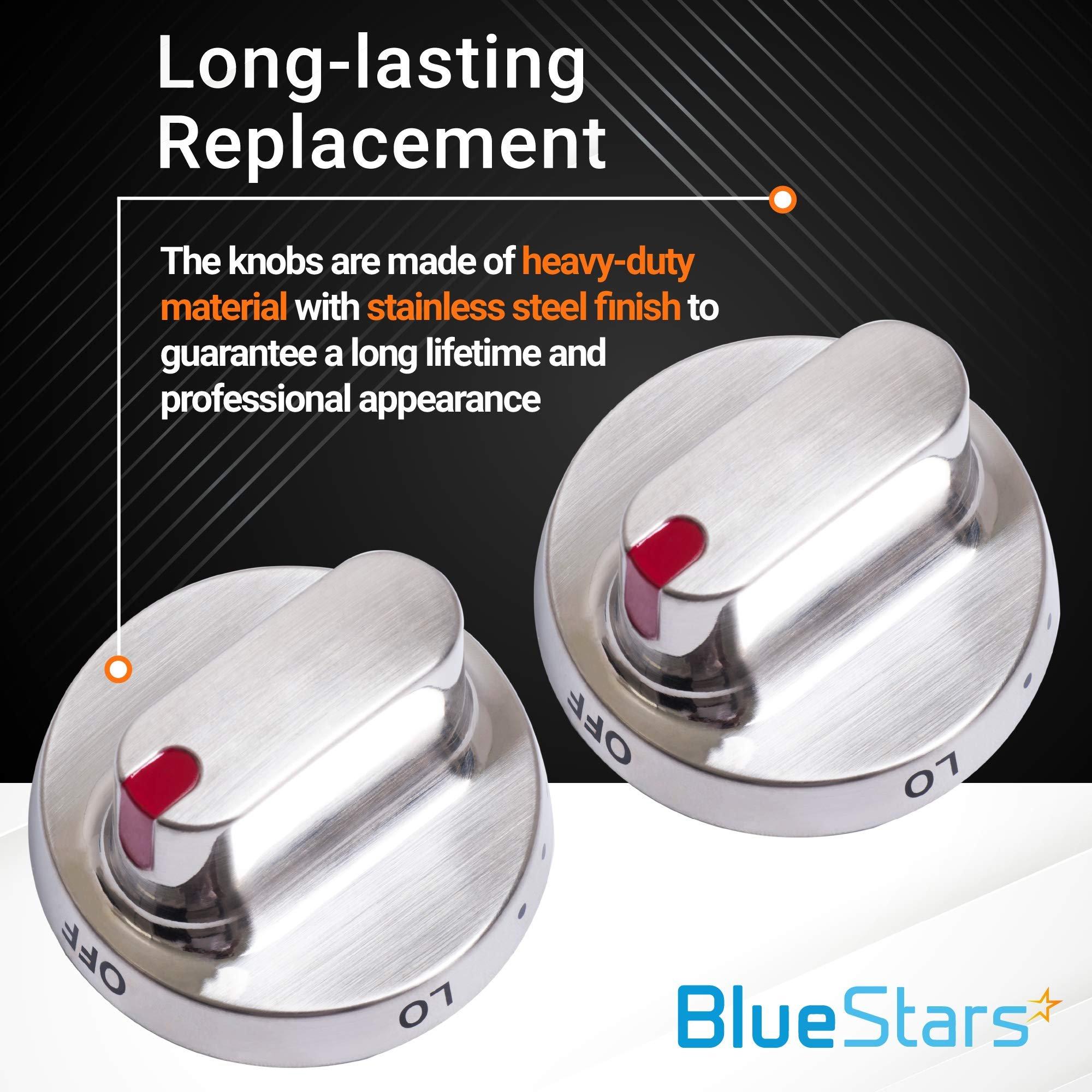[Lifetime Warranty] DG64-00472A DG64-00347A Samsung Stove Knobs - Compatible with Samsung Range Ovens NX58F5500SS FX510BGS FX710BGS - Replaces PS10058981 AP5949480 - Pack of 5 image 4