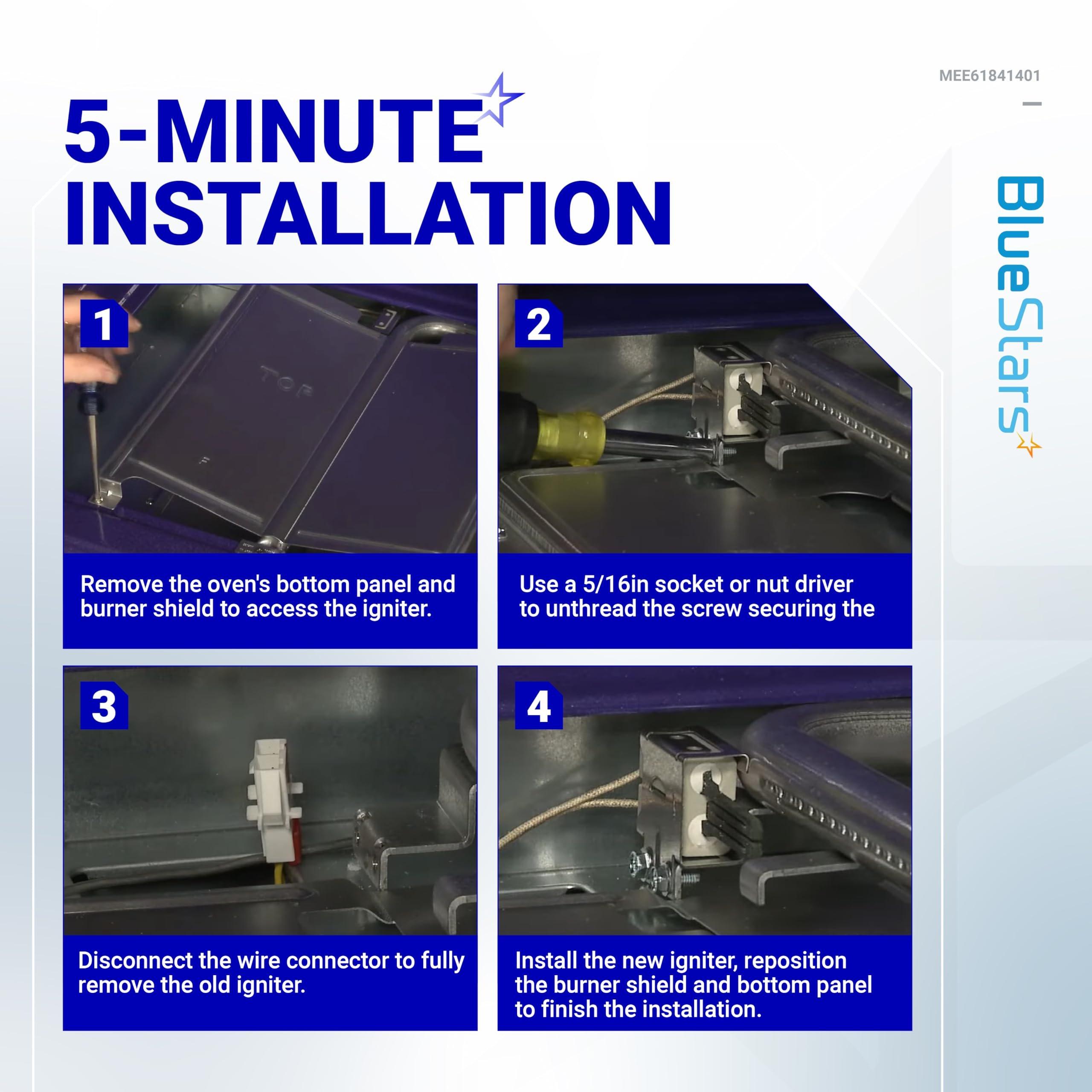 [Lifetime Warranty] MEE61841401 Range Oven Igniter - Compatible with LG Gas Range models LRG LSS LDG LSG LTG - Replaces AP5214765 1599783 AH3535362 EA3535362 MEE61841403 PS3535362 and more image 8