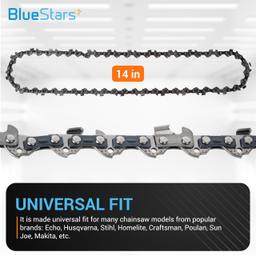 [Lifetime Warranty] 14-inch Chainsaw Chain 3/8" LP Pitch, 0.050" Gauge, 52 Drive Links - Pack of 3 thumbnail 5