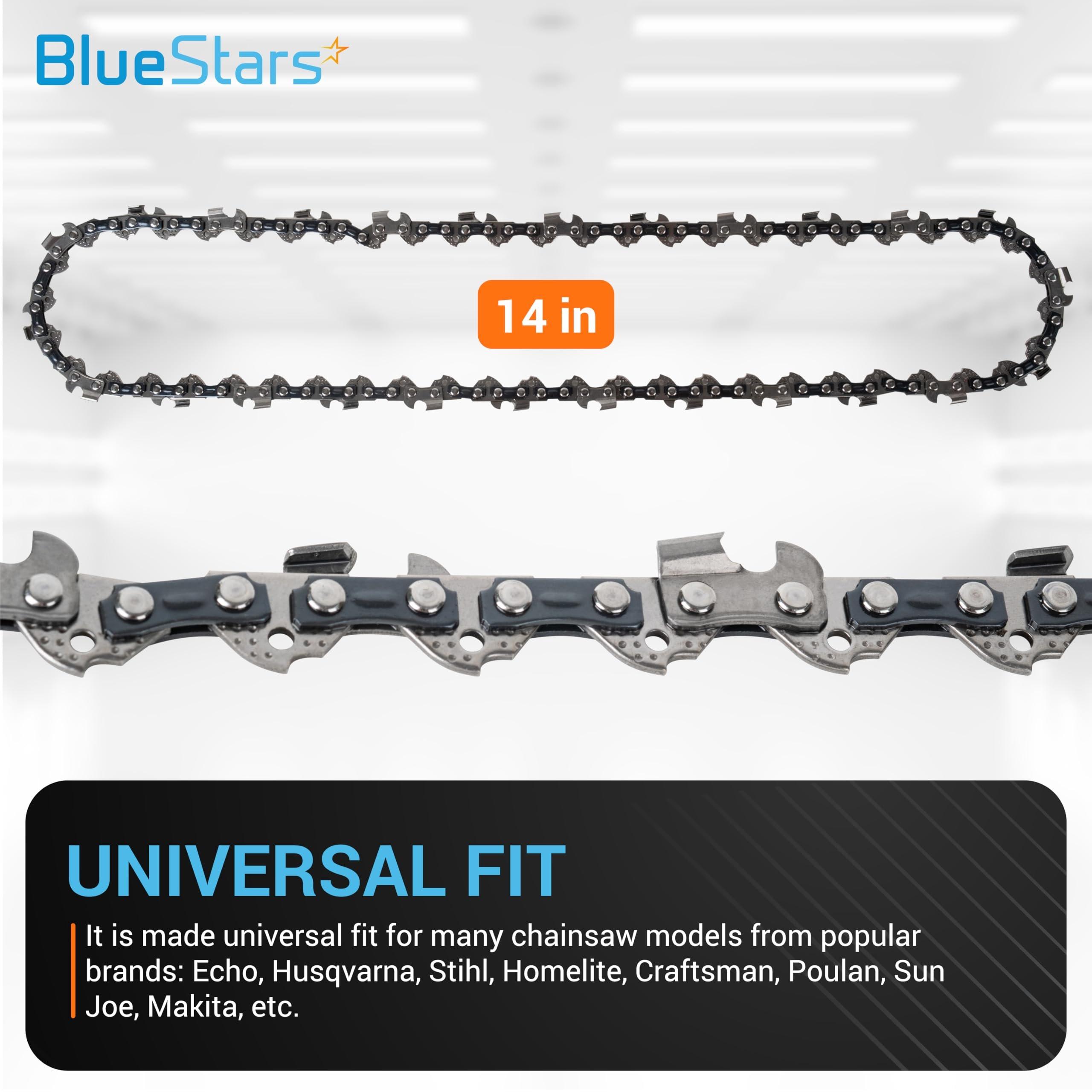 [Lifetime Warranty] 14-inch Chainsaw Chain 3/8" LP Pitch, 0.050" Gauge, 52 Drive Links - Pack of 3 image 5