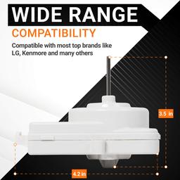 [Lifetime Warranty] 2188874 4-Pin 115V 60HZ Refrigerator Condenser Motor - Compatible with Whirlpool Kenmore KitchenAid Refrigerators - Replaces 2188875 WP2188874 PS11739140 AP6006075 thumbnail 1