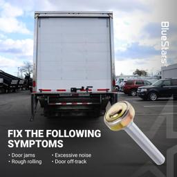 [Lifetime Warranty] Truck and Trailer Door Rollers Garage Door Rollers Hardware On Box Truck Rollup Door - Fit for 1" Track - 7/16'' Diameter x 2-3/4'' Long Rod - Pack of 12 thumbnail 3