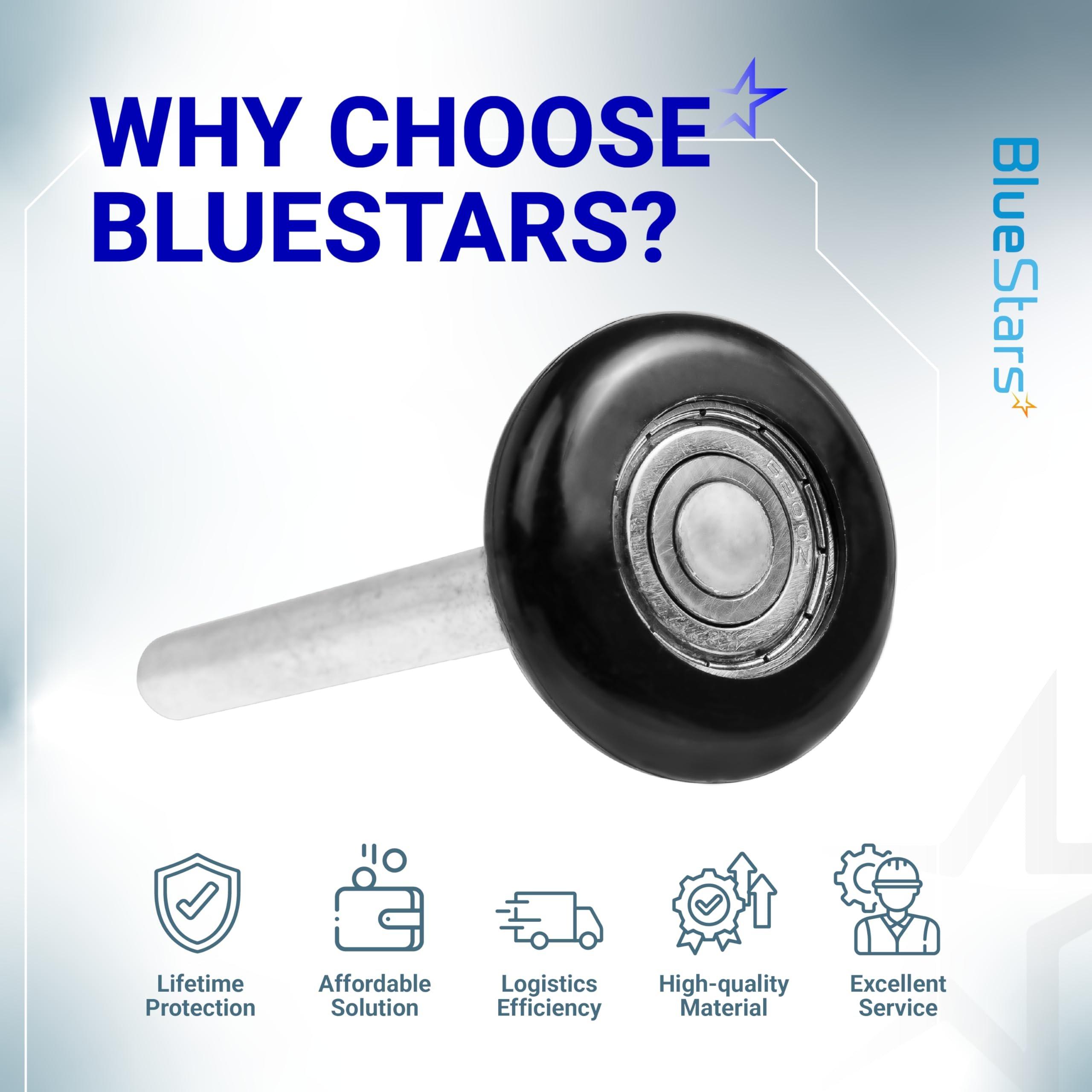 [Lifetime Warranty] 1.8" Nylon Garage Door Rollers with 4.7" Stem - 6200ZZ Sealed Bearing 8 Balls Design - Replacement for Standard 2" Track Garage Doors (Black) - Pack of 24 image 8