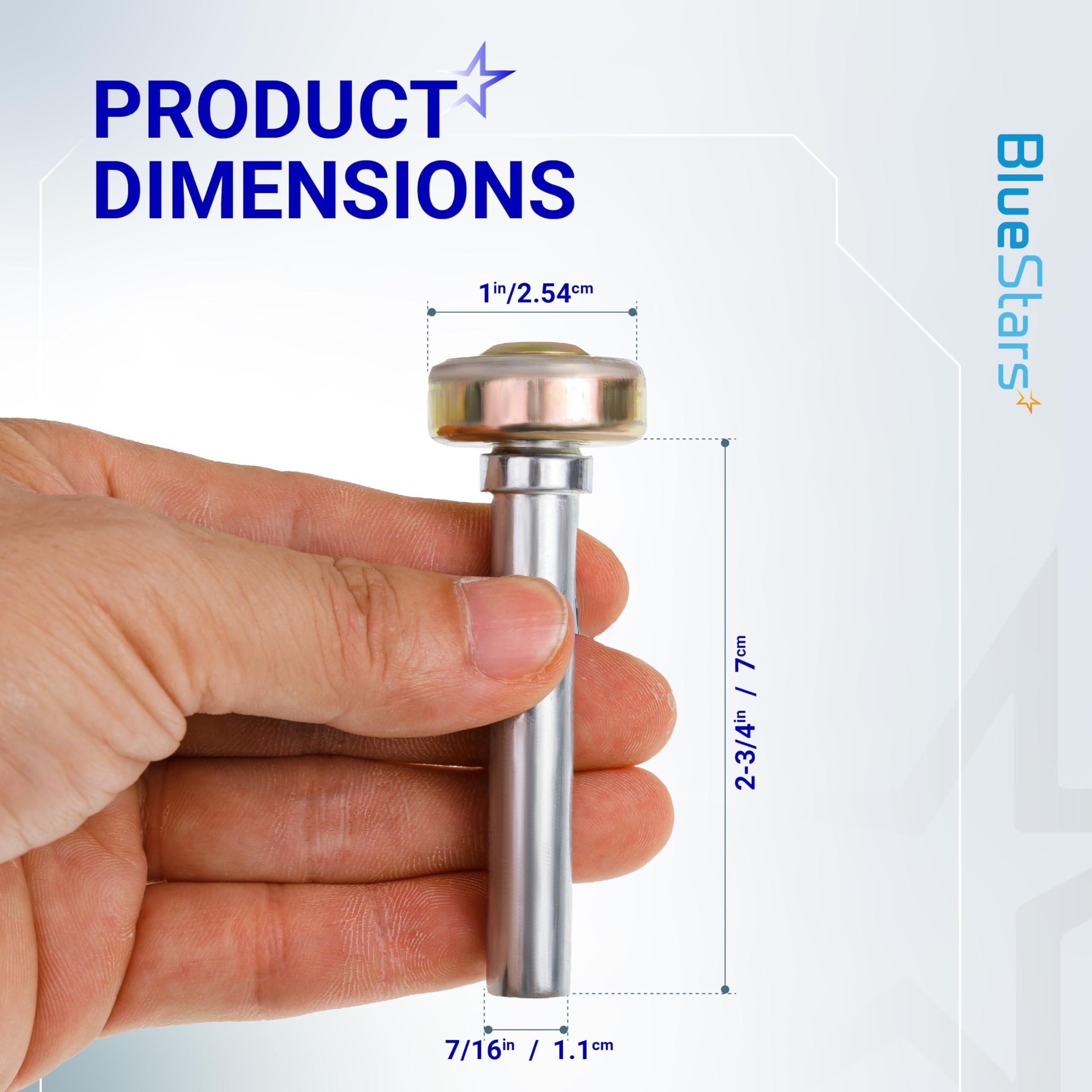 [Lifetime Warranty] Truck and Trailer Door Rollers Garage Door Rollers Hardware On Box Truck Rollup Door - Fit for 1" Track - 7/16'' Diameter x 2-3/4'' Long Rod - Pack of 12 image 1