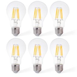 [Lifetime Warranty] 12V LED Light Bulb 6W 600Lm A19 E26 Base, Low Voltage 12-24V AC/DC 60W Equivalent, Warm White 2700K - Pack of 6 thumbnail 0
