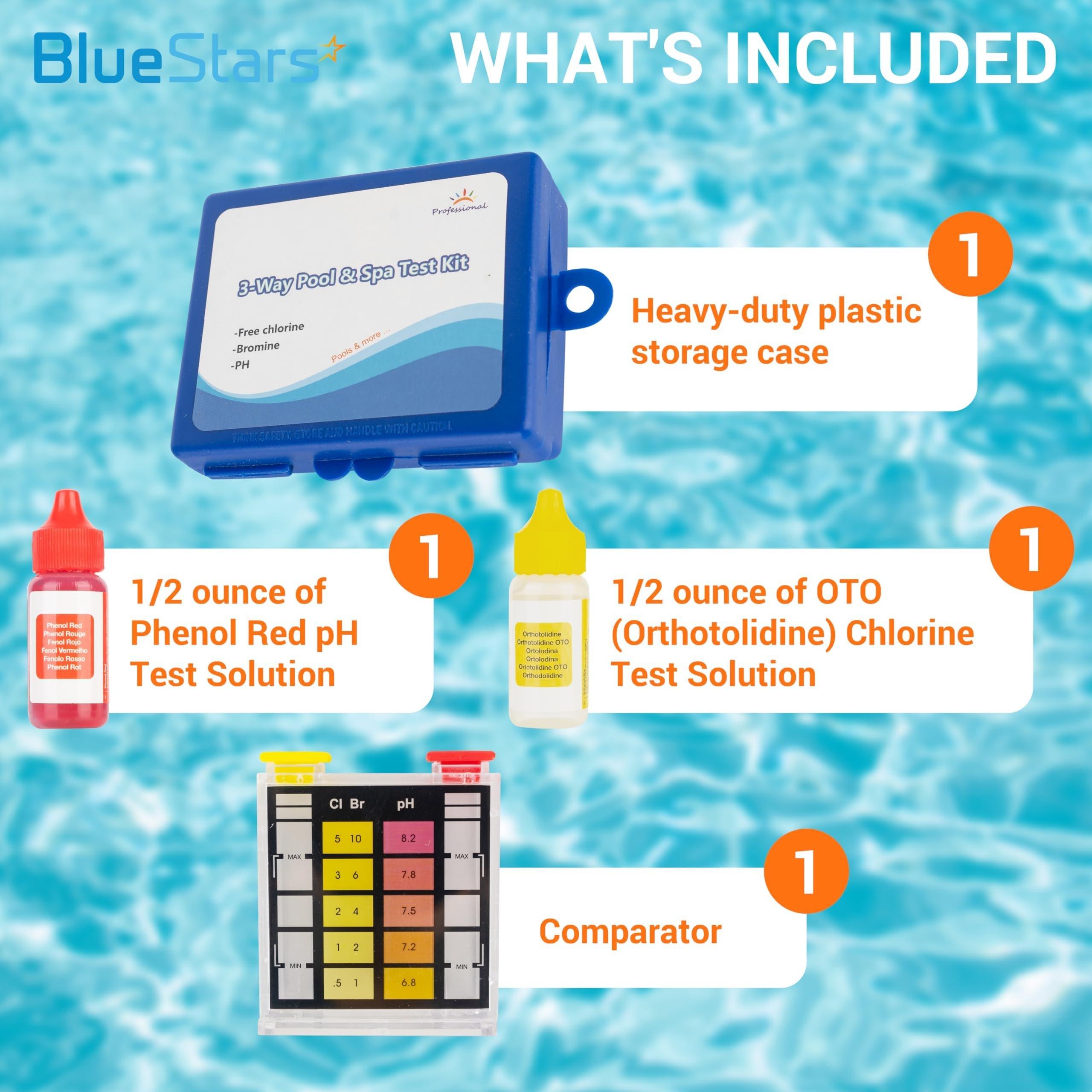[Lifetime Warranty] Standard 3-Way Swimming Pool & Spa Water Test Kit - Test Water for pH, Chlorine, and Bromine image 2
