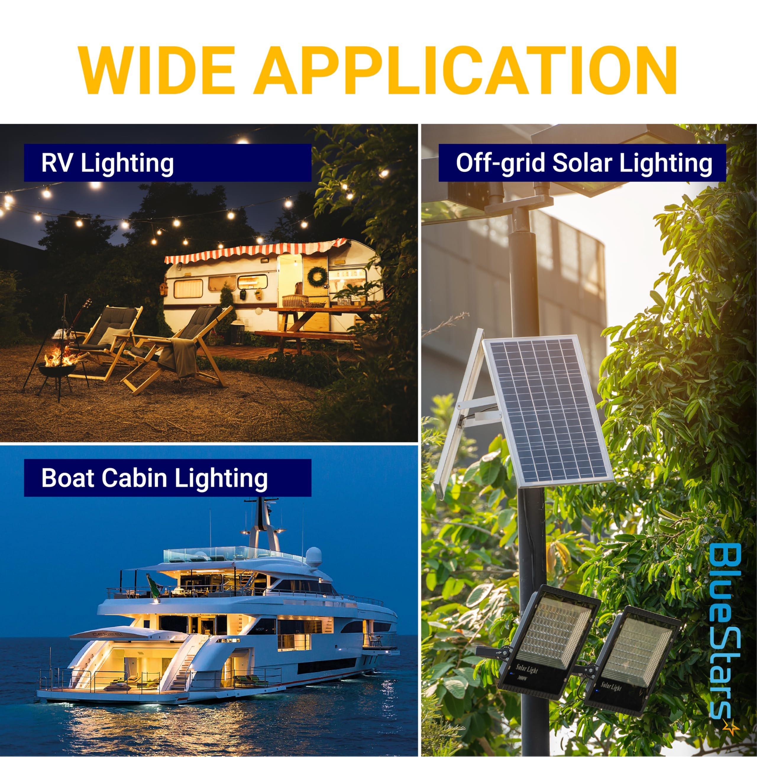 [Lifetime Warranty] 12V LED Light Bulb 6W 600Lm A19 E26 Base, Low Voltage 12-24V AC/DC 60W Equivalent, Warm White 2700K - Pack of 6 image 4