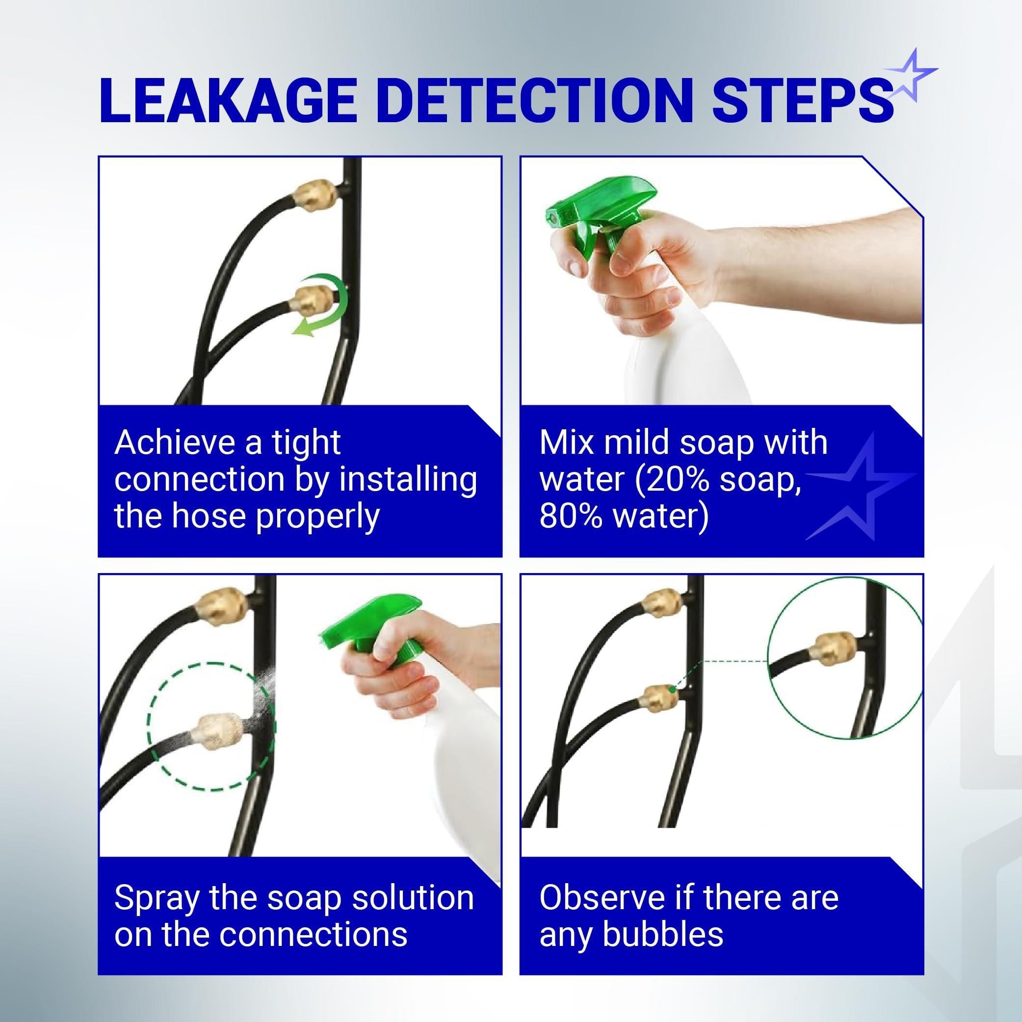 [Lifetime Warranty] 5 Feet Propane Torch Extension Hose for Propane Tree Distribution Tree Post Assembly, 1" x20 Male Throwaway Cylinder Thread, 1" x20 Female - T and Y Connector to Appliances image 7