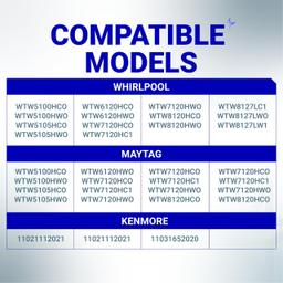 [Lifetime Warranty] W11396717 Washer Drain Pump - Compatible with Whirlpool Kenmore Maytag Washing Machine WTW5100 - Replaces B25-3A04 W11263349 4960510 AP6974116 PS12731177 EAP12731177 thumbnail 4