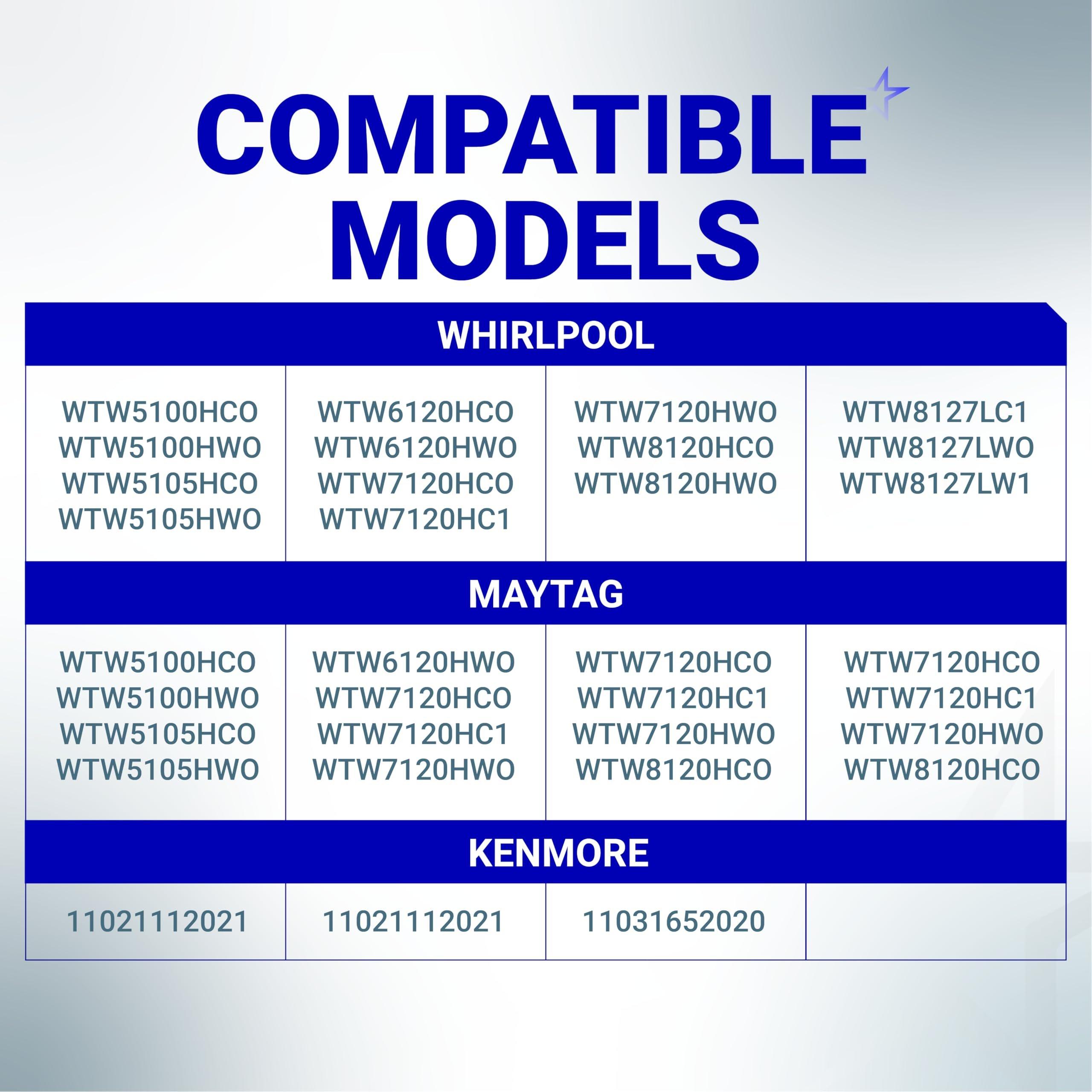 [Lifetime Warranty] W11396717 Washer Drain Pump - Compatible with Whirlpool Kenmore Maytag Washing Machine WTW5100 - Replaces B25-3A04 W11263349 4960510 AP6974116 PS12731177 EAP12731177 image 4