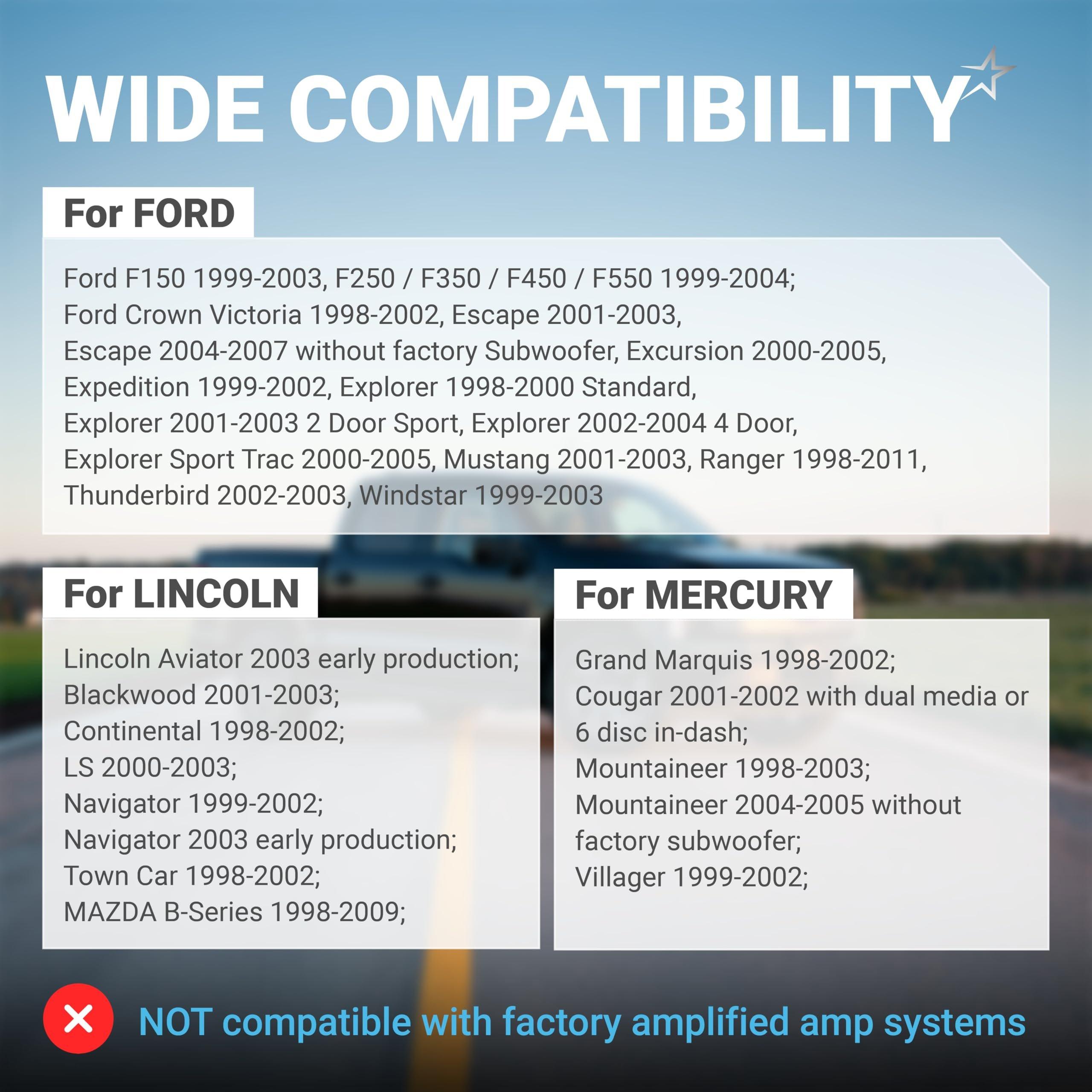 [Lifetime Warranty] Car Radio Wiring Harness Connector - for Ford F150 1999-2004 F250/F350 1999-2004 Mustang 2001-2003 Mercury Grand Marquis 1998-2002 image 5