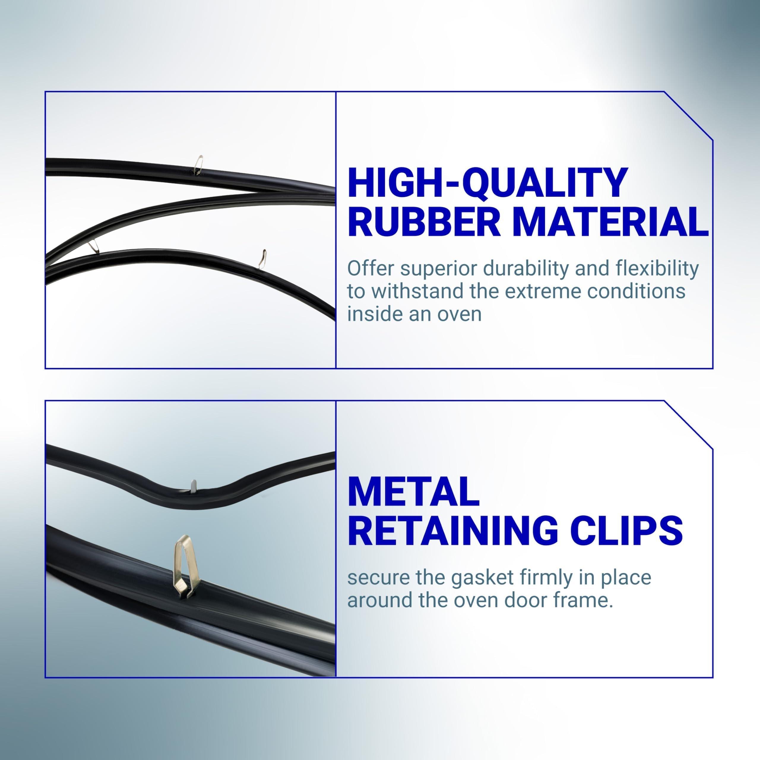 [Lifetime Warranty] W10535778 Range Oven Door Seal Gasket - Compatible with Whirlpool Maytag Amana and Ikea - Rubber Door Seal replaces AP6022735 WPW10535778 3449335 PS11756072 EAP1175607 image 3