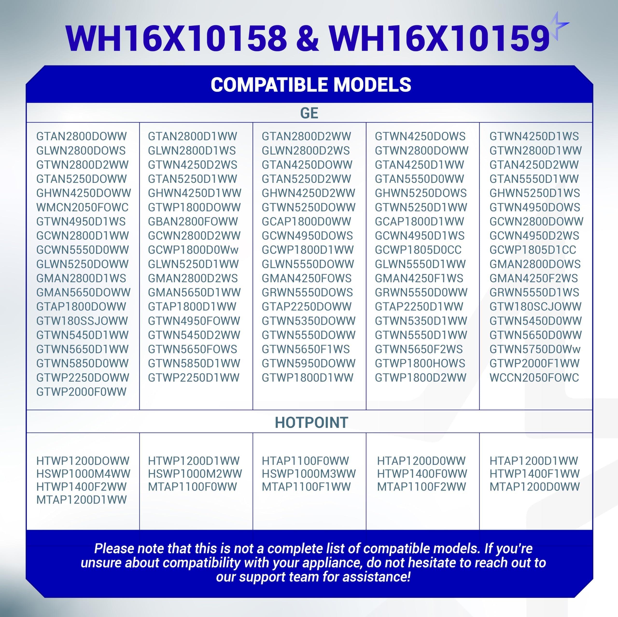 [Lifetime Warranty] WH16X10158 & WH16X10159 Washer Suspension Rod Set 28.5" - For GE, Hotpoint Washer - Replaces PS3654190 PS3654191 2754602 AP5632455 - Pack of 4 image 7