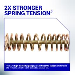 [Lifetime Warranty] WH16X10158 & WH16X10159 Washer Suspension Rod Set 28.5" - For GE, Hotpoint Washer - Replaces PS3654190 PS3654191 2754602 AP5632455 - Pack of 4 thumbnail 4