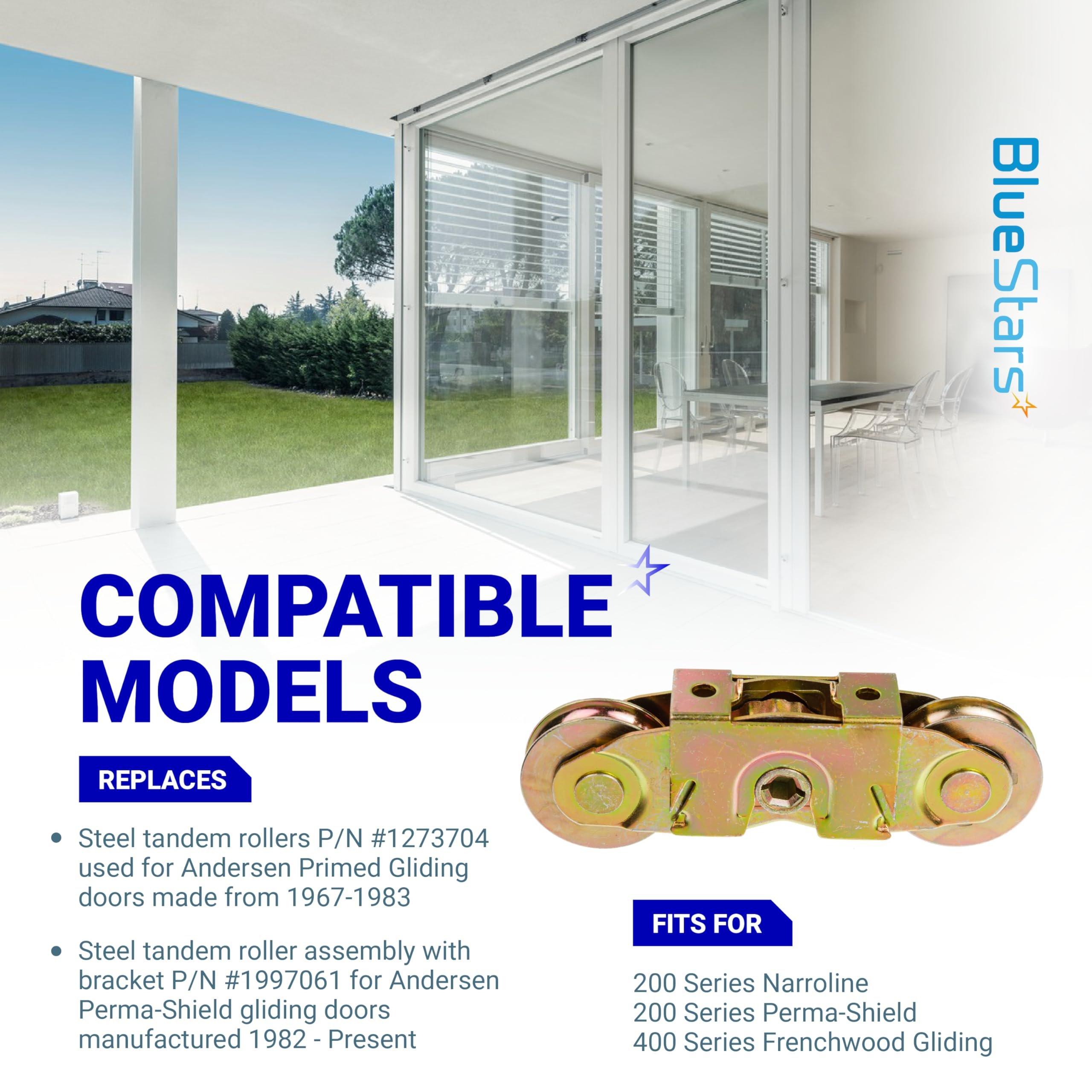 [Lifetime Warranty] Gliding Patio Door Tandem Roller Assembly - Replaces #1997061 (1982 to P) #1273704 (1964 to 1982) 1-1/4" Steel Ball Bearing - Pack of 2 image 2