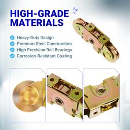 [Lifetime Warranty] Gliding Patio Door Tandem Roller Assembly - Replaces #1997061 (1982 to P) #1273704 (1964 to 1982) 1-1/4" Steel Ball Bearing - Pack of 2 thumbnail 3