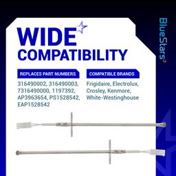 [Lifetime Warranty] 316490000 316490002 316490003 Oven Probe Temperature Sensor - Compatible with Frigidaire FFEF3052TS Kenmore Ranges - Replaces 7316490000 1197392 AP3963654 PS1528542 EAP1528542 thumbnail 5
