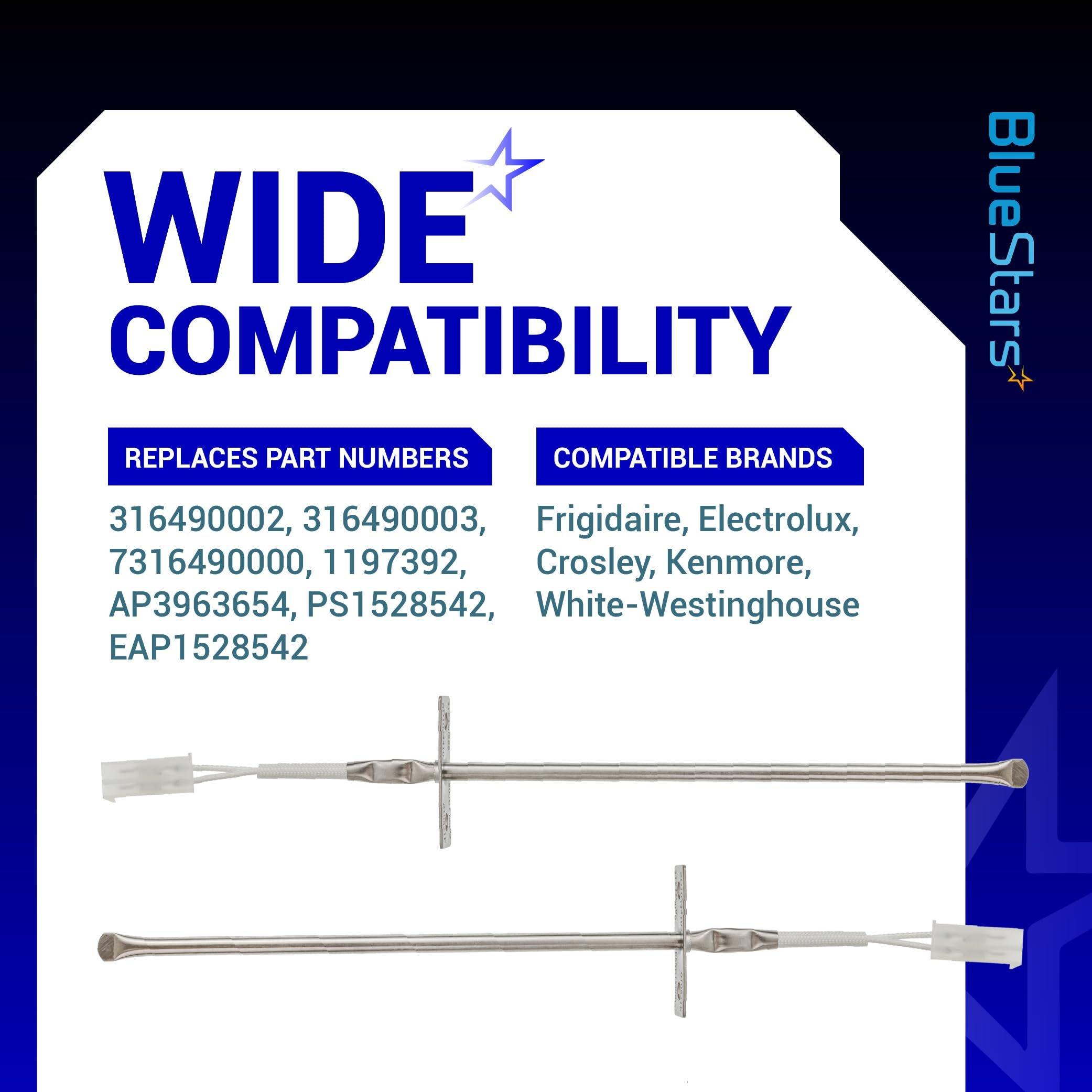 [Lifetime Warranty] 316490000 316490002 316490003 Oven Probe Temperature Sensor - Compatible with Frigidaire FFEF3052TS Kenmore Ranges - Replaces 7316490000 1197392 AP3963654 PS1528542 EAP1528542 image 5