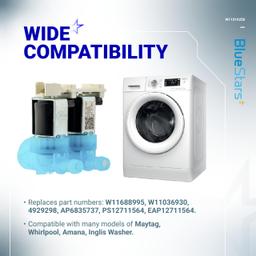 [Lifetime Warranty] W11036930 W11316256 Washer Water Inlet Valve - Compatible with Maytag Whirlpool Amana Inglis Washer - Replaces parts W11688995, 4929298, AP6835737, PS12711564, EAP12711564, and more thumbnail 1