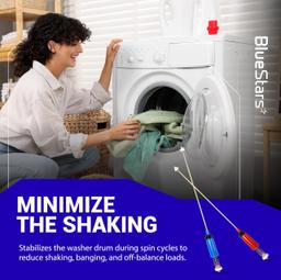 [Lifetime Warranty] WH16X10158 & WH16X10159 Washer Suspension Rod Set 28.5" - For GE, Hotpoint Washer - Replaces PS3654190 PS3654191 2754602 AP5632455 - Pack of 4 thumbnail 3