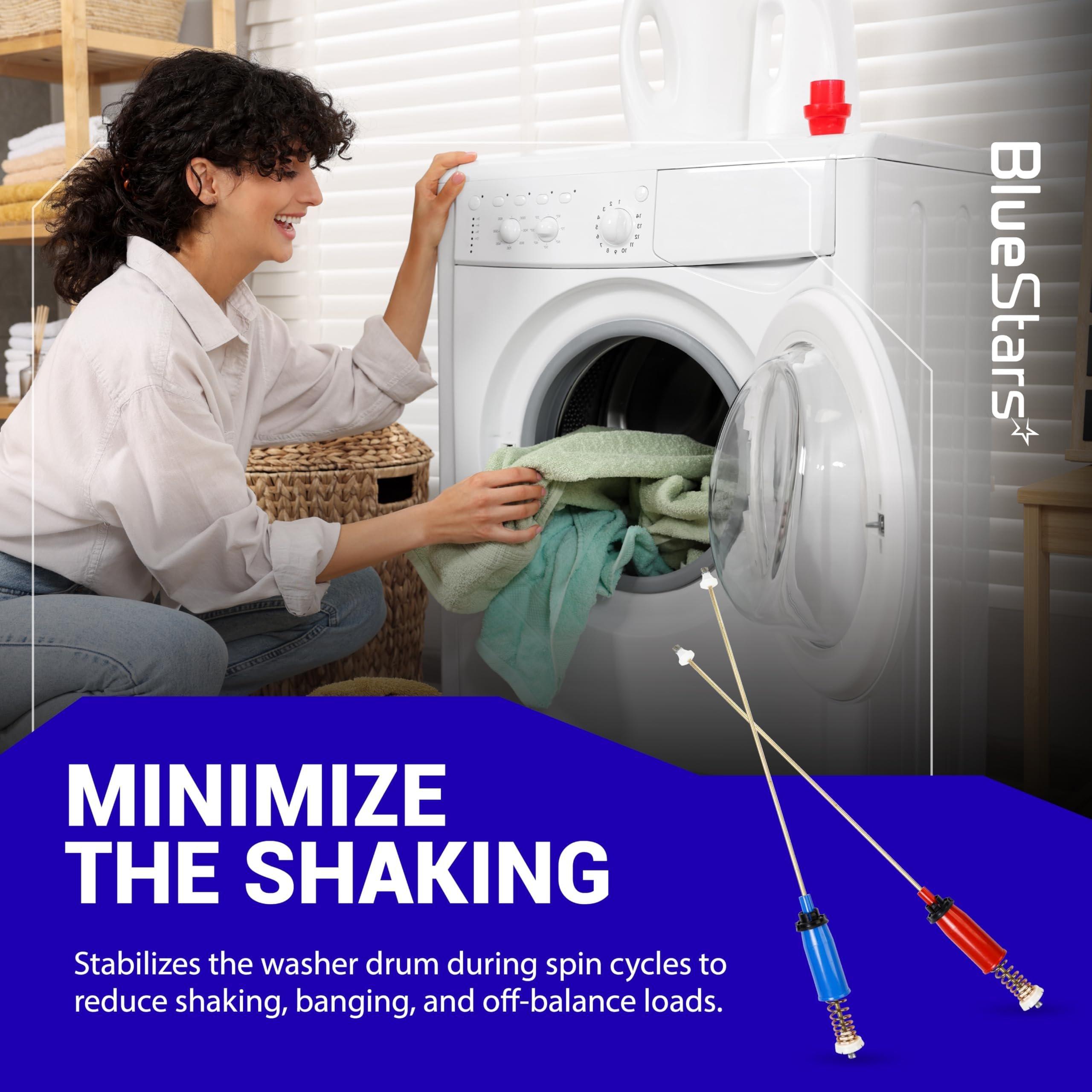 [Lifetime Warranty] WH16X10158 & WH16X10159 Washer Suspension Rod Set 28.5" - For GE, Hotpoint Washer - Replaces PS3654190 PS3654191 2754602 AP5632455 - Pack of 4 image 3