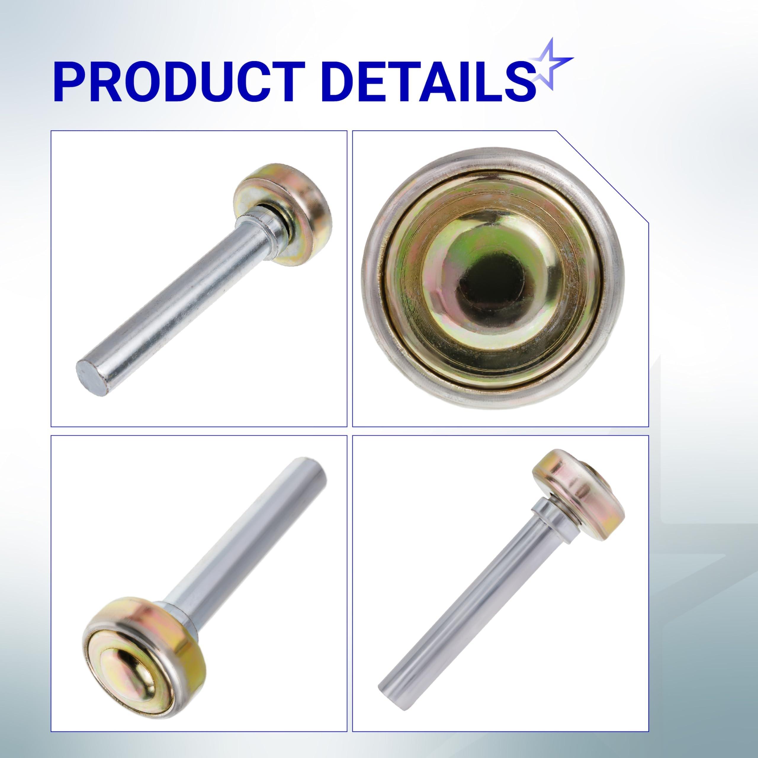 [Lifetime Warranty] Truck and Trailer Door Rollers Garage Door Rollers Hardware On Box Truck Rollup Door - Fit for 1" Track - 7/16'' Diameter x 2-3/4'' Long Rod - Pack of 12 image 6