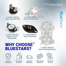 [Lifetime Warranty] Dryer Heating Element DV42H5000 DV40J3000 DV45H7000 DV400HDWR DVE50M7450 DV42H5200 DV42H5200EP DVE50R5400 DVE50R5200 DV220AEW thumbnail 8