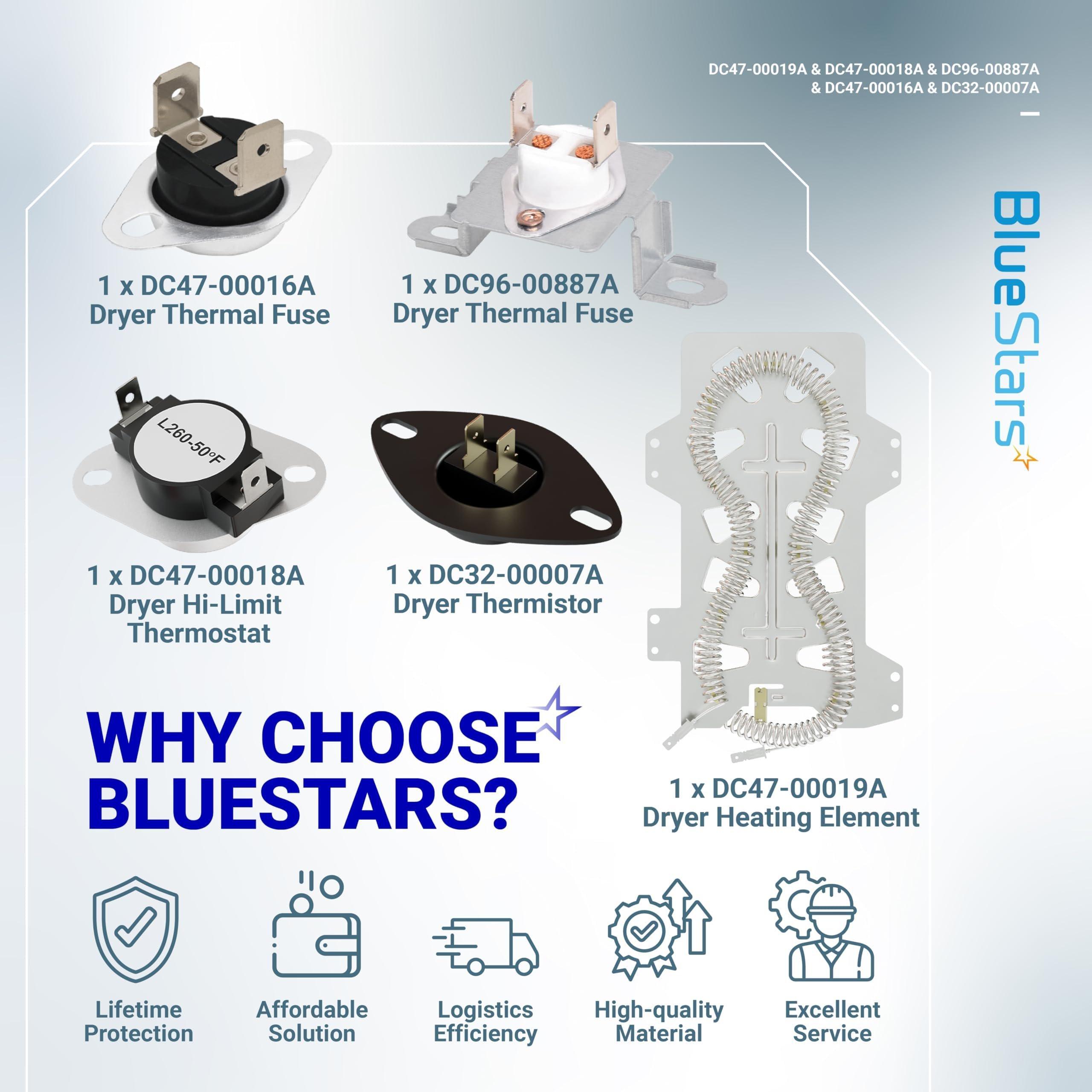 [Lifetime Warranty] Dryer Heating Element DV42H5000 DV40J3000 DV45H7000 DV400HDWR DVE50M7450 DV42H5200 DV42H5200EP DVE50R5400 DVE50R5200 DV220AEW image 8